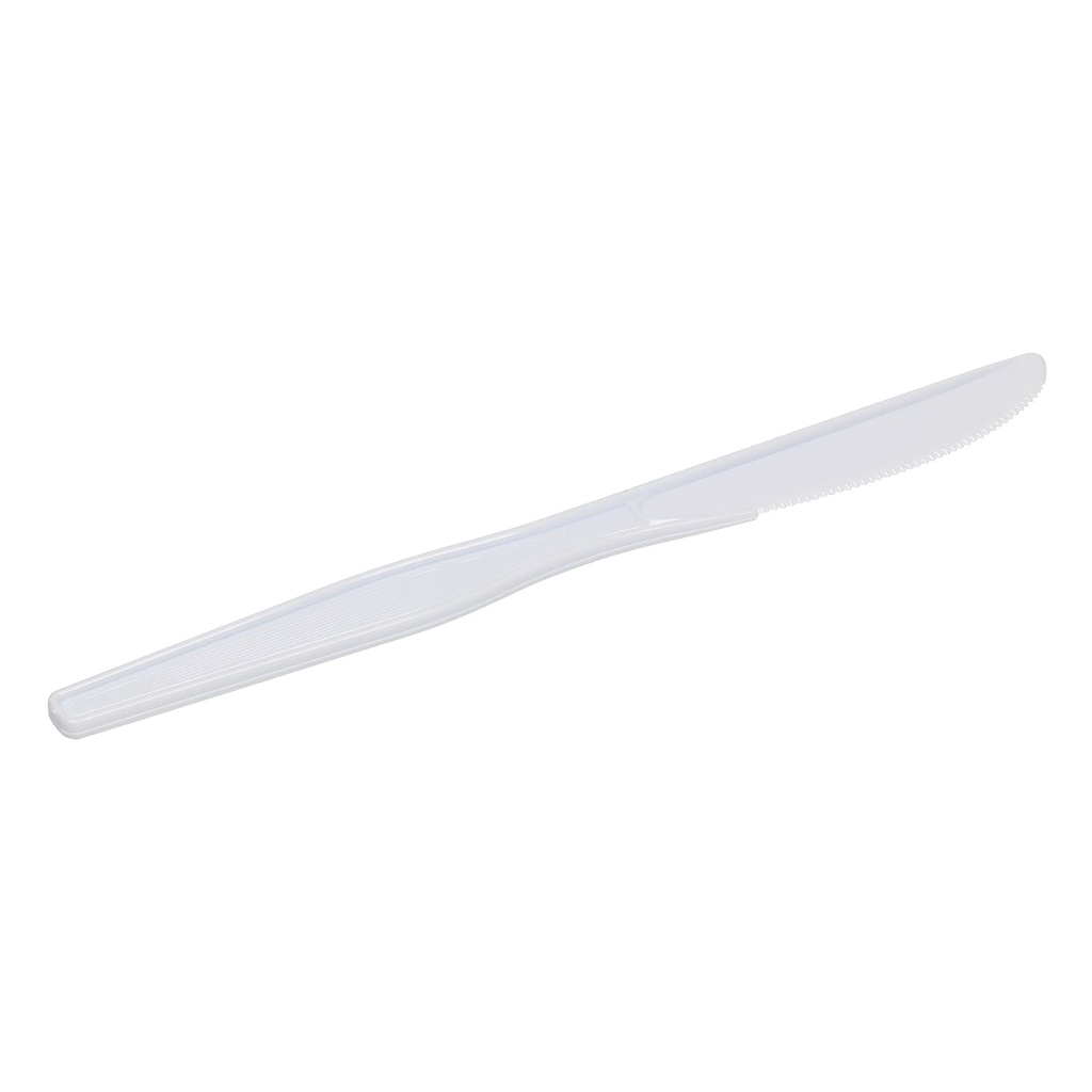 Cuchillo Plastico Blanco Medium Weight