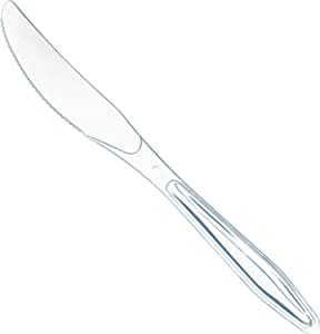 Cuchillo Plastico Transparente Heavy Weight