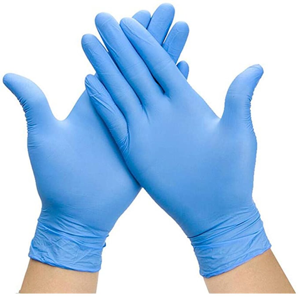 [Gu-00041] Guante De Nitrilo Azul L