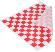 Papel Deli Rojo Cuadros 12x12