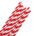 [SyR-00093] Sorbete De Papel Rojo Blanco 6mm