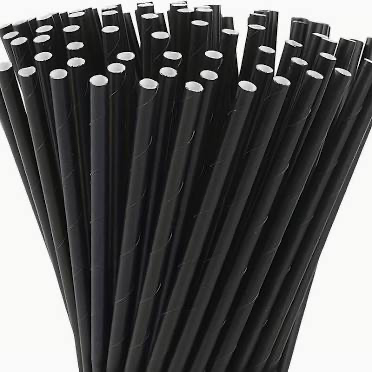 Sorbete De Papel Negro Envuelto 6Mmx7.75"X