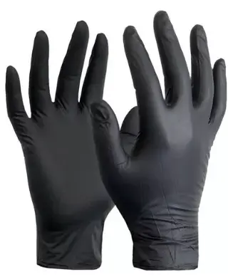 Guante Vinyl Large Negro