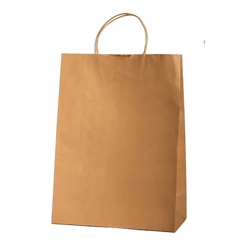 Funda Papel 25L Kraft Con Asa 